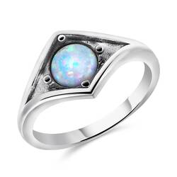 Opal Silver Rings NSR-2172